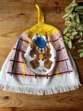 Vintage Koala Bear “Tea Time” Hand Towel